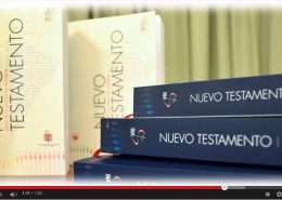 pantallazo del vídeo de la Conferencia Episcopal Argentina sobre la presentación NT de la BIA